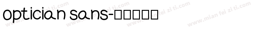 optician sans字体转换